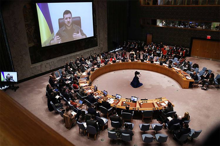 为战争罪伸张正义，泽伦斯基敦促联合国安理会