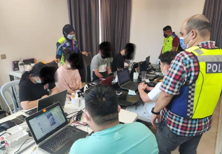 马来西亚警方捣毁一诈骗呼叫中心 7人落网其中5名为中国人